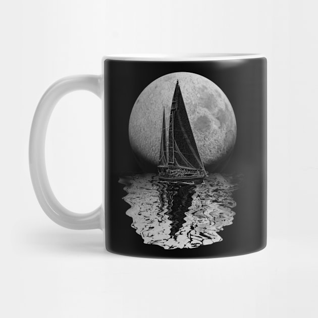 Sailing With A Full Moon by macdonaldcreativestudios